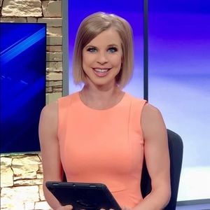 Beautiful peach Calvin Klein dress